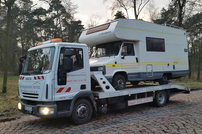 Beispiel Wohnmobil Transport
